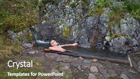  Presentation with mineral - Colorful PPT layouts enhanced with onesource - man adopts the procedures backdrop and a tawny brown colored foreground