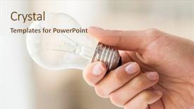  Presentation with recycling - Slide deck consisting of onesource - recycling electricity environment and ecology background and a lemonade colored foreground