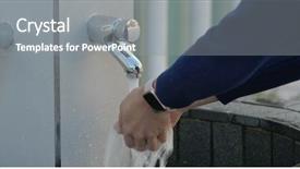  Presentation with wash - Colorful theme enhanced with onesource - wash hand at outdoor backdrop and a gray colored foreground