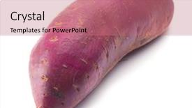  Presentation with sweet potato - Amazing slide set having onesource - yam satsumaimo or sweet potato backdrop and a coral colored foreground