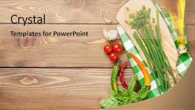  Presentation with cooking oil - Audience pleasing slide deck consisting of  backdrop and a  colored foreground