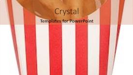  Presentation with food red - Slide set featuring onion-rings-tasty-fast-food background and a gold colored foreground