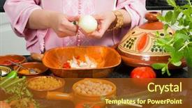  Presentation with ramadan - Amazing presentation design having onions to a traditional moroccan backdrop and a  colored foreground