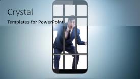  Presentation with internet - PPT layouts with online-and-internet-dependency-concept background and a light blue colored foreground