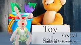  Presentation with wooden - Presentation theme featuring online auction - toys for sale on wooden background and a  colored foreground