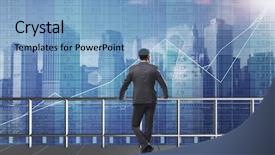  Presentation with trading online - PPT layouts featuring online banking investment - businessman in stock trading concept background and a  colored foreground