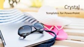  Presentation with summer at the beach - Colorful theme enhanced with young pretty african-american girl posing cheerful emotional on white background isolated lifestyle people concept close up backdrop and a white colored foreground