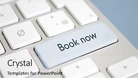  Presentation with now - Amazing presentation theme having online booking - book now backdrop and a white colored foreground