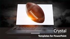  Presentation with broadcast - Theme featuring online broadcast air - it is game time mixed background and a dark gray colored foreground