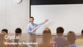  Presentation with high technology - Presentation theme consisting of showing something on white board background and a coral colored foreground