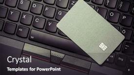  Presentation with online payment - Slides having online-credit-card-payment background and a dark gray colored foreground