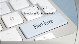 Presentation with dating - Amazing presentation having online dating - find love backdrop and a light blue colored foreground