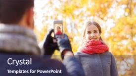  Presentation with family and home love concept - Colorful PPT layouts enhanced with online dating - love relationship family and people backdrop and a tawny brown colored foreground