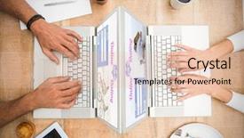  Presentation with online app - Beautiful PPT theme featuring online dating app against casual backdrop and a lemonade colored foreground