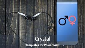  Presentation with online dating - Colorful PPT layouts enhanced with online dating on phone screen backdrop and a ocean colored foreground