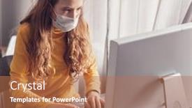  Presentation with distance learning - Amazing slide set having online-distance-learning-teen-gaming backdrop and a coral colored foreground