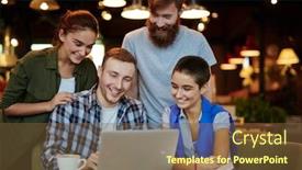  Presentation with entertainment - Presentation theme enhanced with online entertainment background and a tawny brown colored foreground