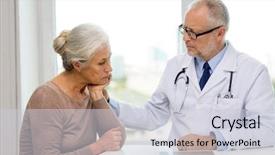  Presentation with health-care - Theme consisting of online exam - medicine age health care background and a lemonade colored foreground