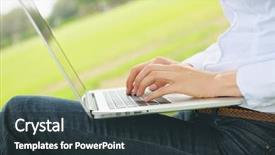  Presentation with study - Colorful theme enhanced with online learning - happy young student woman backdrop and a  colored foreground