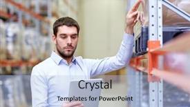  Presentation with tablets wood table tablet white - Beautiful presentation design featuring online ordering - businessman with tablet pc backdrop and a light blue colored foreground