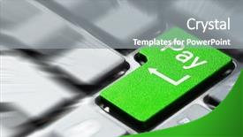 Presentation with pay - Presentation theme featuring online payments - green pay button background and a gray colored foreground