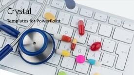  Presentation with drug delivery - Colorful slide set enhanced with online pharmacies and drug backdrop and a lemonade colored foreground