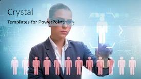  Presentation with job search - Theme enhanced with online-recruitment-and-job-search background and a light blue colored foreground