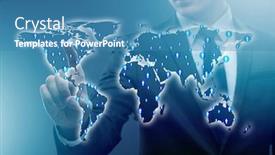  Presentation with job search - Presentation having online-recruitment-and-job-search background and a teal colored foreground