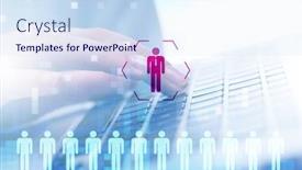  Presentation with job search - Amazing PPT theme having online-recruitment-and-job-search backdrop and a sky blue colored foreground