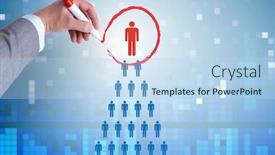  Presentation with online recruitment - Slides having online-recruitment-and-job-search background and a light blue colored foreground