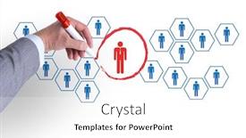  Presentation with job search - Slide set featuring online-recruitment-and-job-search background and a white colored foreground