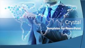  Presentation with job search - PPT layouts having online-recruitment-and-job-search background and a teal colored foreground