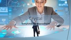  Presentation with online recruitment - Beautiful presentation theme featuring online-recruitment-and-job-search backdrop and a teal colored foreground