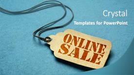  Presentation with price - Audience pleasing slide deck consisting of online-sale-a-paper-price backdrop and a teal colored foreground