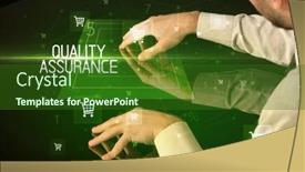  Presentation with online shopping - PPT theme featuring online-shopping-concept-with-shopping background and a forest green colored foreground