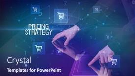  Presentation with online shopping - Presentation design with online-shopping-concept-with-shopping background and a navy blue colored foreground