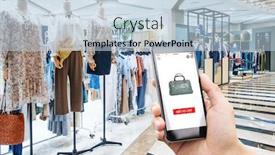  Presentation with online shopping - Presentation enhanced with online-shopping-in-modern-shopping background and a light blue colored foreground