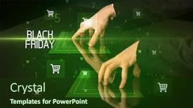  Presentation with friday - Presentation consisting of online-shopping-with-black-friday background and a tawny brown colored foreground