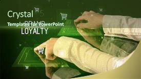  Presentation with brand loyalty - Slide set featuring online-shopping-with-brand-loyalty background and a tawny brown colored foreground