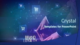  Presentation with brand loyalty - Slides with online-shopping-with-brand-loyalty background and a ocean colored foreground