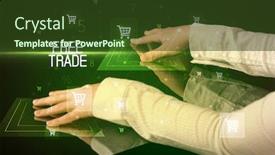  Presentation with free trade - Audience pleasing slides consisting of online-shopping-with-free-trade backdrop and a tawny brown colored foreground
