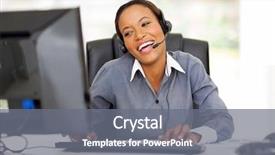  Presentation with call center - Audience pleasing PPT theme consisting of pretzels bratwurst and sauerkraut on wooden table backdrop and a tawny brown colored foreground