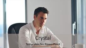  Presentation with problem statement problems and solutions - Amazing PPT theme having online test - frustrated with problems young business backdrop and a light gray colored foreground