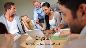  Presentation with study - PPT theme with online training - study in university of applied background and a  colored foreground