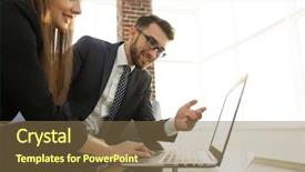 Presentation with competitive business strategy - PPT theme enhanced with online training - talking business strategy background and a  colored foreground