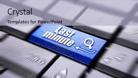  Presentation with online travel - Slides having online travel - last minute button background and a light blue colored foreground