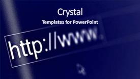  Presentation with my panorama on computer screen - PPT theme enhanced with onlline shopping site - computer screen macro shallow depth background and a navy blue colored foreground