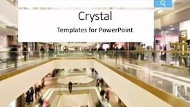  Presentation with search - Slide deck with onlline shopping site - search box on blurred photo background and a white colored foreground