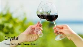  Presentation with man vs woman - Audience pleasing presentation theme consisting of only hands to be seen backdrop and a gold colored foreground