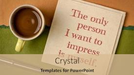  Presentation with myself - Theme having only-person-i-want background and a coral colored foreground